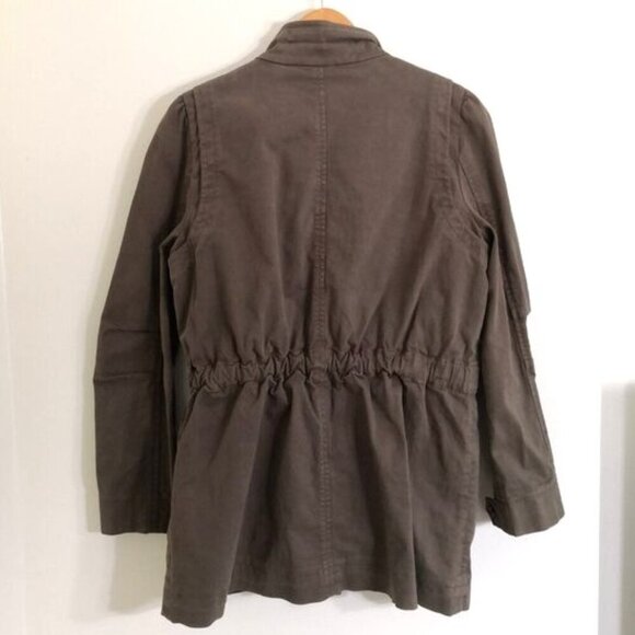 LA VIE By Rebecca Taylor Women's Military Field Jacket Removable Faux Fur Lined - Picture 7 of 7